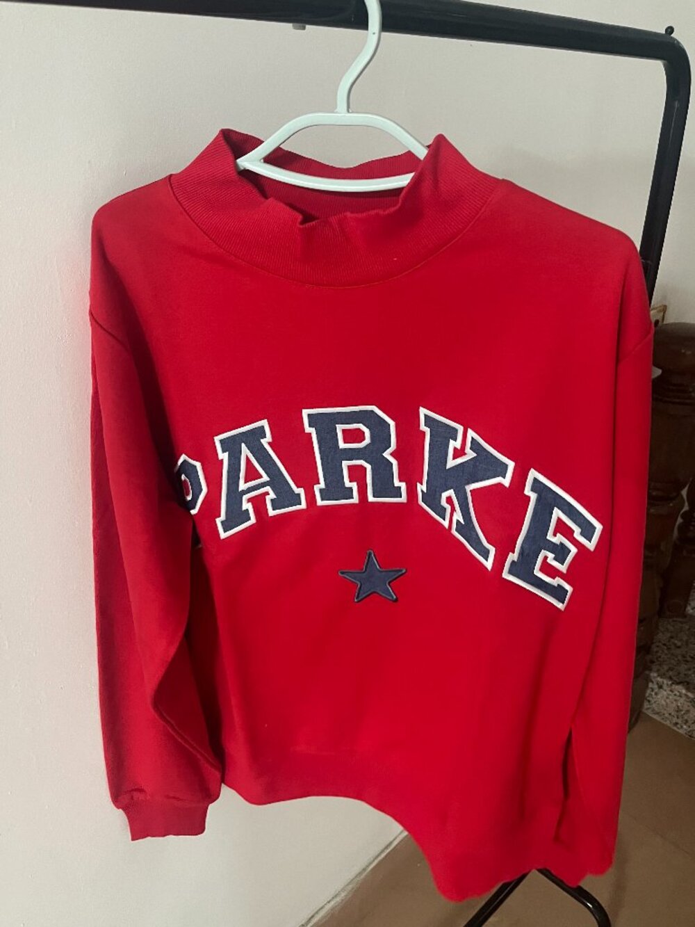 Parke Red Pink Logo Graphic Sweatshirt
